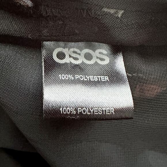 ASOS Colorful Bird Novelty Print Flowy Blouse Top NWT Size 8 - Picture 10 of 11